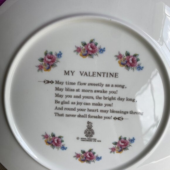 Royal Doulton Collectible Valentine’s Day 1979 Plate NIB - Picture 5 of 8